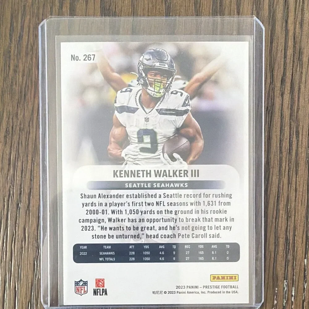 Panini Kenneth Walker III Seahawks Rookie 9-Card Lot 2023 Notoriety Numbers